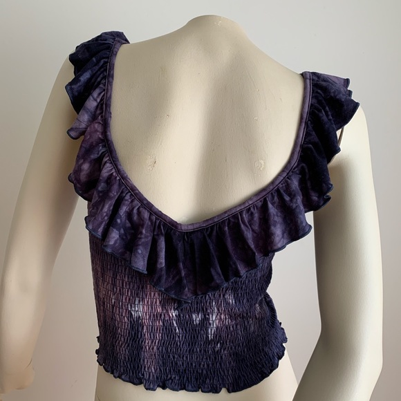 🦋✨ 2/15$ TOPS ✨🦋 american eagle Tie dye crop top - Picture 3 of 5